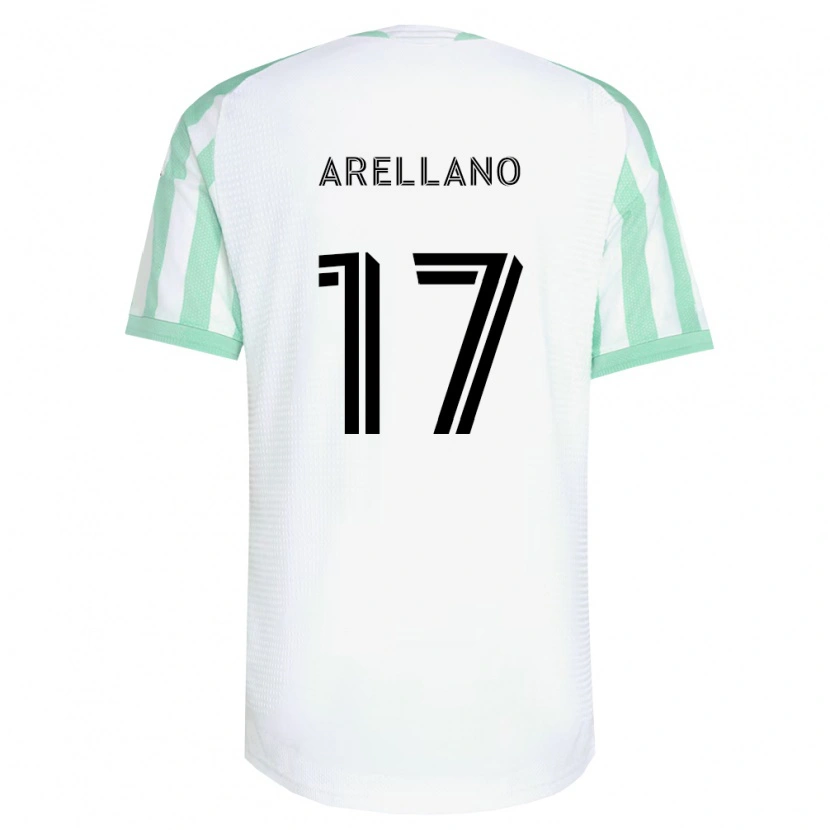 Danxen Mann Bryan Arellano #17 Lysegrønn Svart Hvit Bortetrøye Drakt Trøye 2026/27 Skjorter T-Skjorte