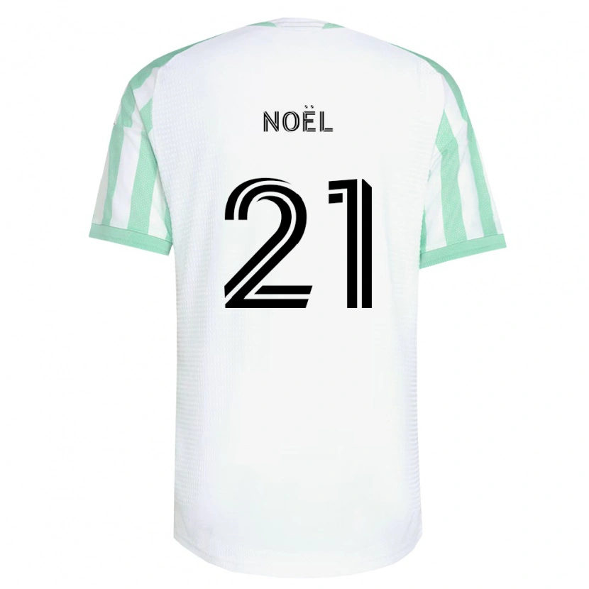 Danxen Mann Valentin Noël #21 Lysegrønn Svart Hvit Bortetrøye Drakt Trøye 2026/27 Skjorter T-Skjorte