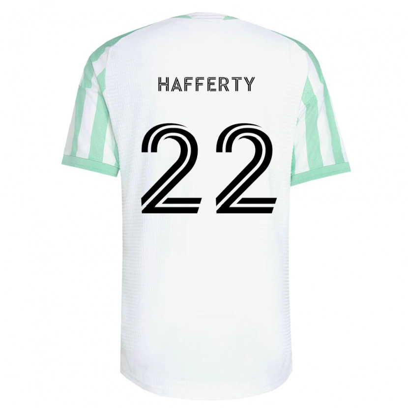 Danxen Mann Joe Hafferty #22 Lysegrønn Svart Hvit Bortetrøye Drakt Trøye 2026/27 Skjorter T-Skjorte