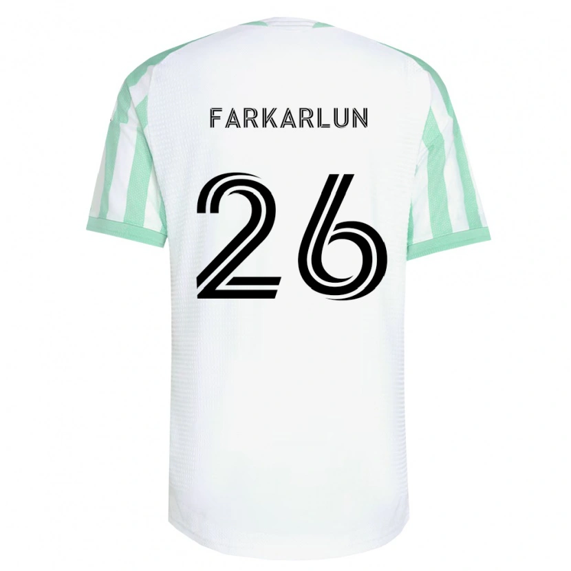 Danxen Mann Jimmy Farkarlun #26 Lysegrønn Svart Hvit Bortetrøye Drakt Trøye 2026/27 Skjorter T-Skjorte