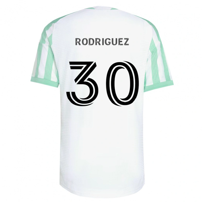 Danxen Mann Memo Rodríguez #30 Lysegrønn Svart Hvit Bortetrøye Drakt Trøye 2026/27 Skjorter T-Skjorte
