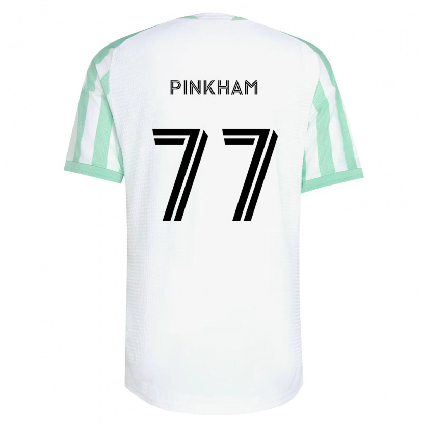 Danxen Mann Chris Pinkham #77 Lysegrønn Svart Hvit Bortetrøye Drakt Trøye 2026/27 Skjorter T-Skjorte