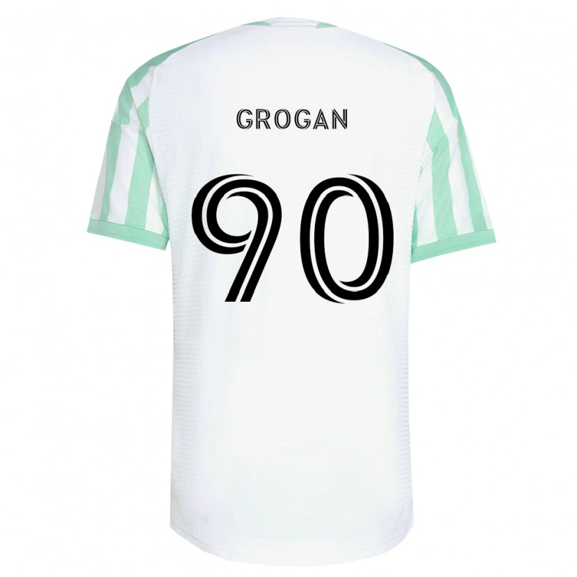 Danxen Mann Peter Grogan #90 Lysegrønn Svart Hvit Bortetrøye Drakt Trøye 2026/27 Skjorter T-Skjorte