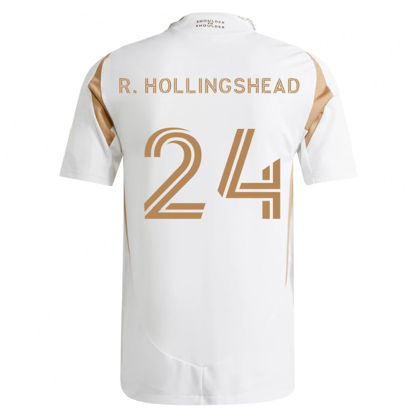Danxen Mann Ryan Hollingshead #24 Hvit Brun Bortetrøye Drakt Trøye 2026/27 Skjorter T-Skjorte