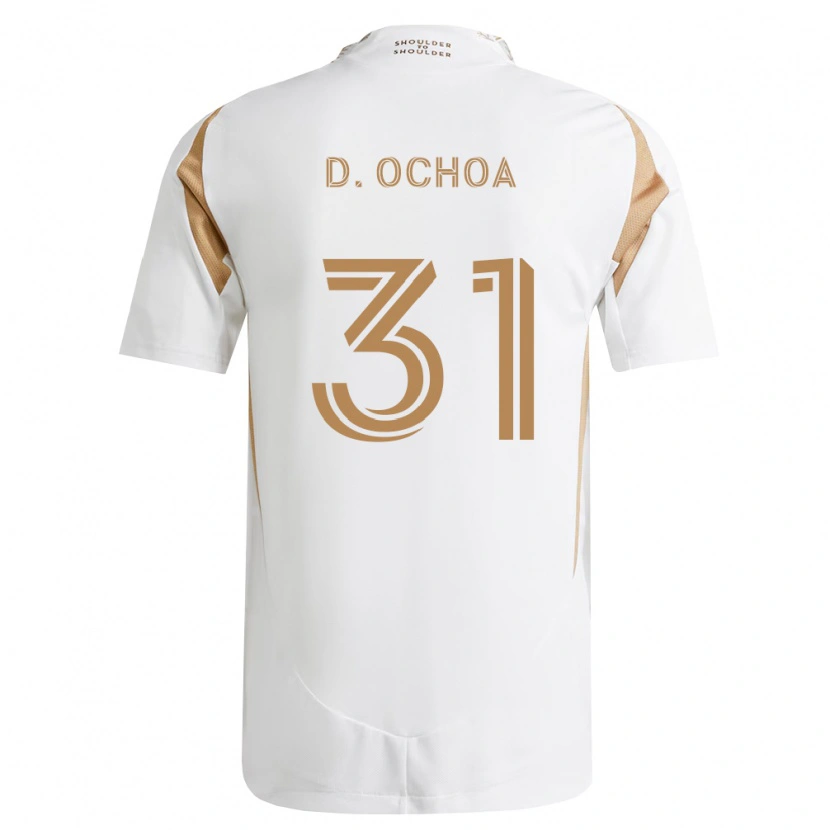 Danxen Mann David Ochoa #31 Hvit Brun Bortetrøye Drakt Trøye 2026/27 Skjorter T-Skjorte