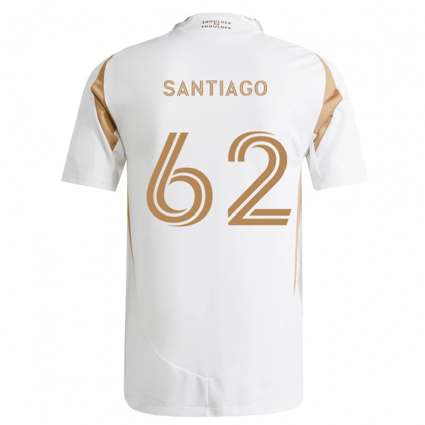 Danxen Mann Joshua Santiago #62 Hvit Brun Bortetrøye Drakt Trøye 2026/27 Skjorter T-Skjorte