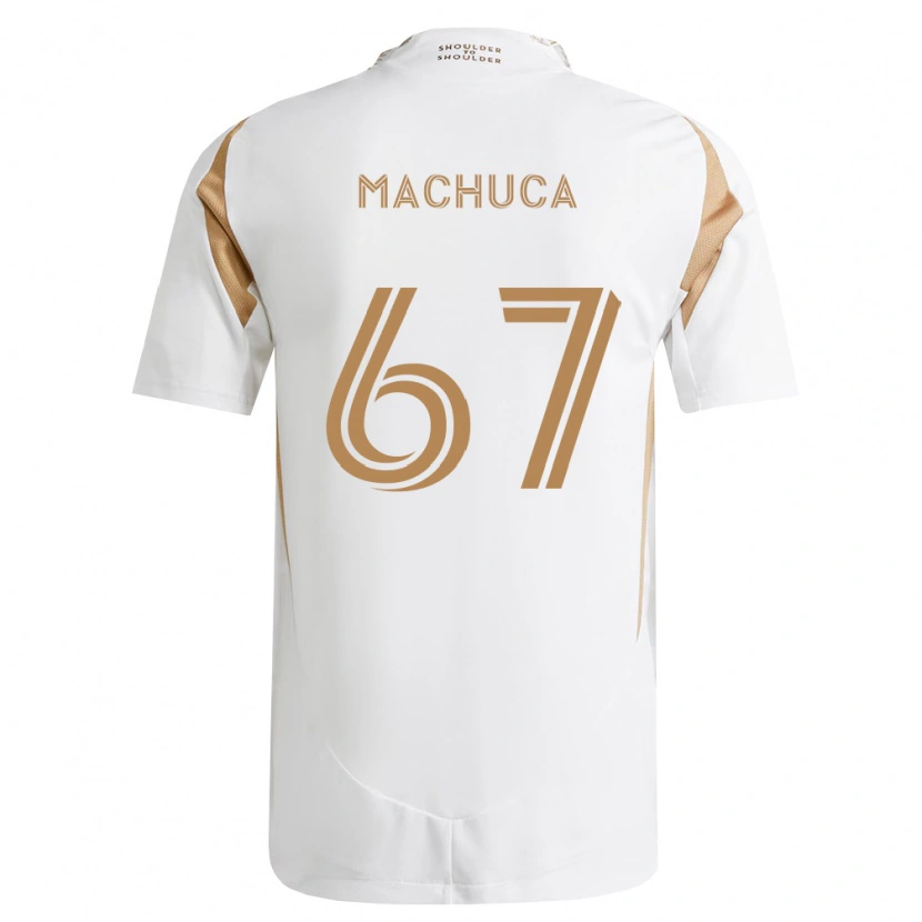 Danxen Mann Jacob Machuca #67 Hvit Brun Bortetrøye Drakt Trøye 2026/27 Skjorter T-Skjorte
