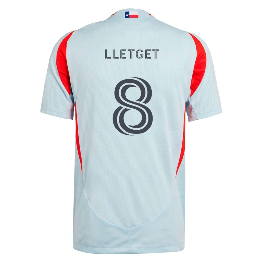 Danxen Mann Sebastian Lletget #8 Mørk Grå Hvit Rød Bortetrøye Drakt Trøye 2026/27 Skjorter T-Skjorte