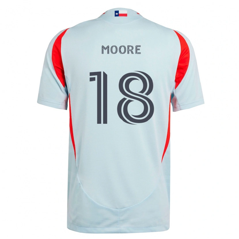 Danxen Mann Shaq Moore #18 Mørk Grå Hvit Rød Bortetrøye Drakt Trøye 2026/27 Skjorter T-Skjorte