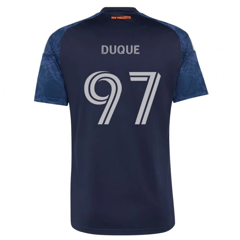 Danxen Mann David Duque #97 Dyp Blå Hvit Bortetrøye Drakt Trøye 2026/27 Skjorter T-Skjorte