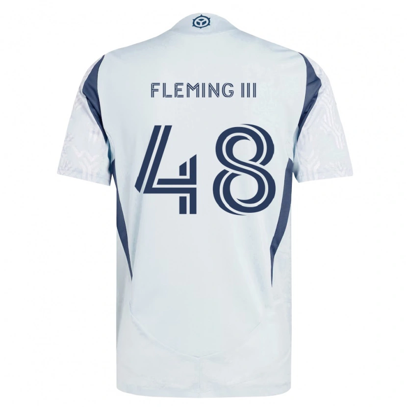Danxen Mann Richard Fleming Iii #48 Blå Grå Hvit Bortetrøye Drakt Trøye 2026/27 Skjorter T-Skjorte