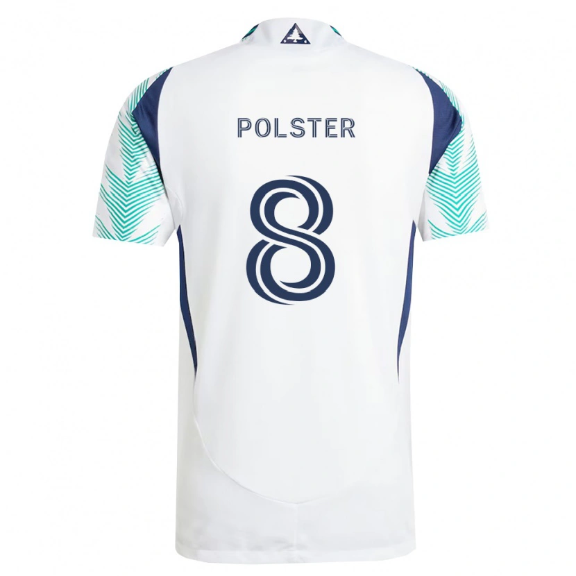Danxen Mann Matt Polster #8 Hvit Marineblå Lysegrønn Bortetrøye Drakt Trøye 2026/27 Skjorter T-Skjorte