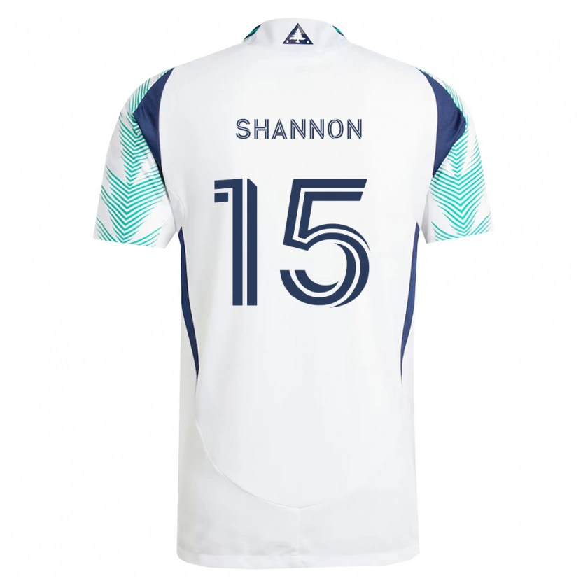 Danxen Mann Jake Shannon #15 Hvit Marineblå Lysegrønn Bortetrøye Drakt Trøye 2026/27 Skjorter T-Skjorte