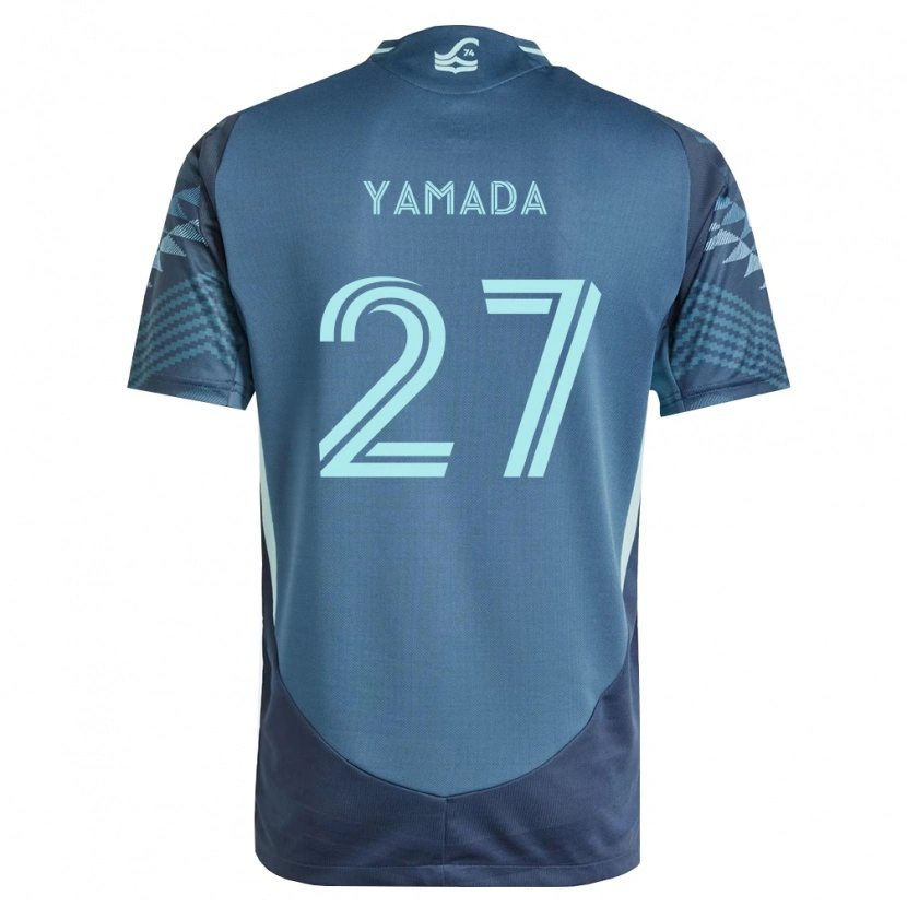 Danxen Mann Hikari Yamada #27 Marineblå Grønn Bortetrøye Drakt Trøye 2026/27 Skjorter T-Skjorte