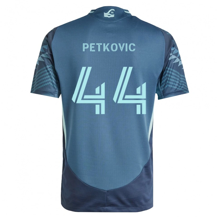 Danxen Mann Nikola Petković #44 Marineblå Grønn Bortetrøye Drakt Trøye 2026/27 Skjorter T-Skjorte