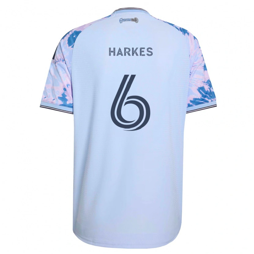 Danxen Mann Ian Harkes #6 Kongelig Blå Hvit Svart Bortetrøye Drakt Trøye 2026/27 Skjorter T-Skjorte