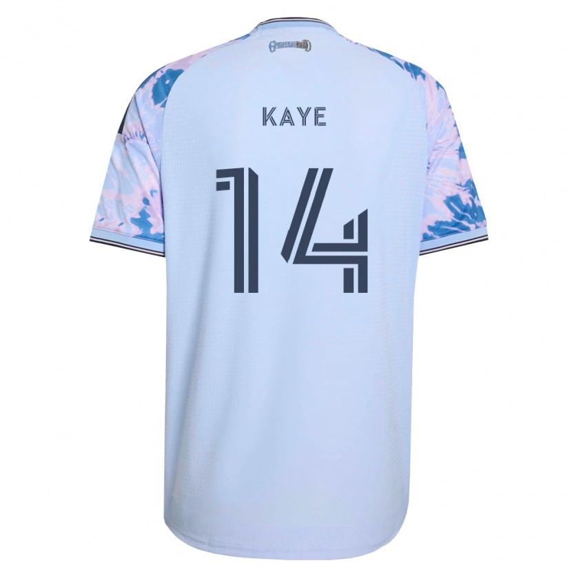Danxen Mann Mark-Anthony Kaye #14 Kongelig Blå Hvit Svart Bortetrøye Drakt Trøye 2026/27 Skjorter T-Skjorte