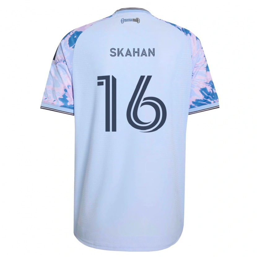 Danxen Mann Jack Skahan #16 Kongelig Blå Hvit Svart Bortetrøye Drakt Trøye 2026/27 Skjorter T-Skjorte