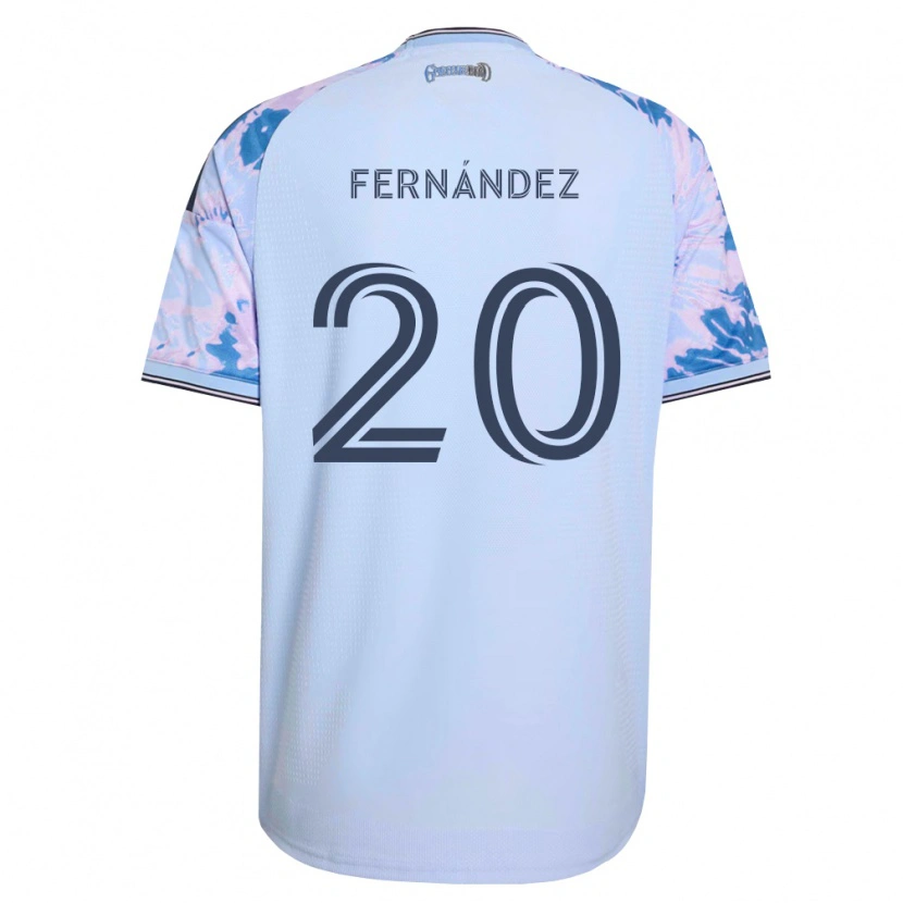 Danxen Mann Nick Fernández #20 Kongelig Blå Hvit Svart Bortetrøye Drakt Trøye 2026/27 Skjorter T-Skjorte