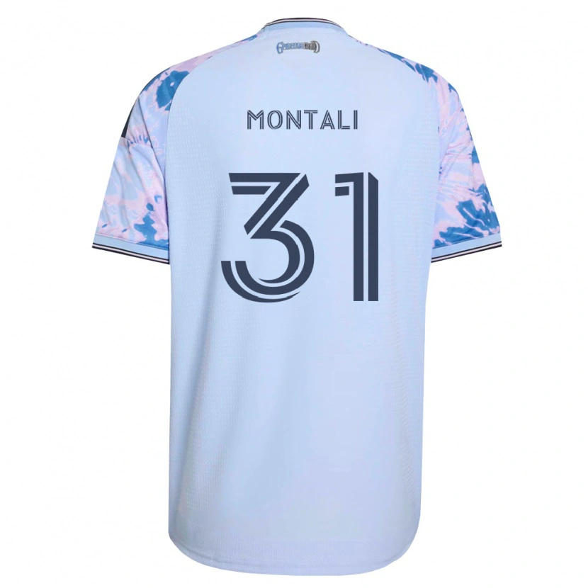Danxen Mann Francesco Montali #31 Kongelig Blå Hvit Svart Bortetrøye Drakt Trøye 2026/27 Skjorter T-Skjorte