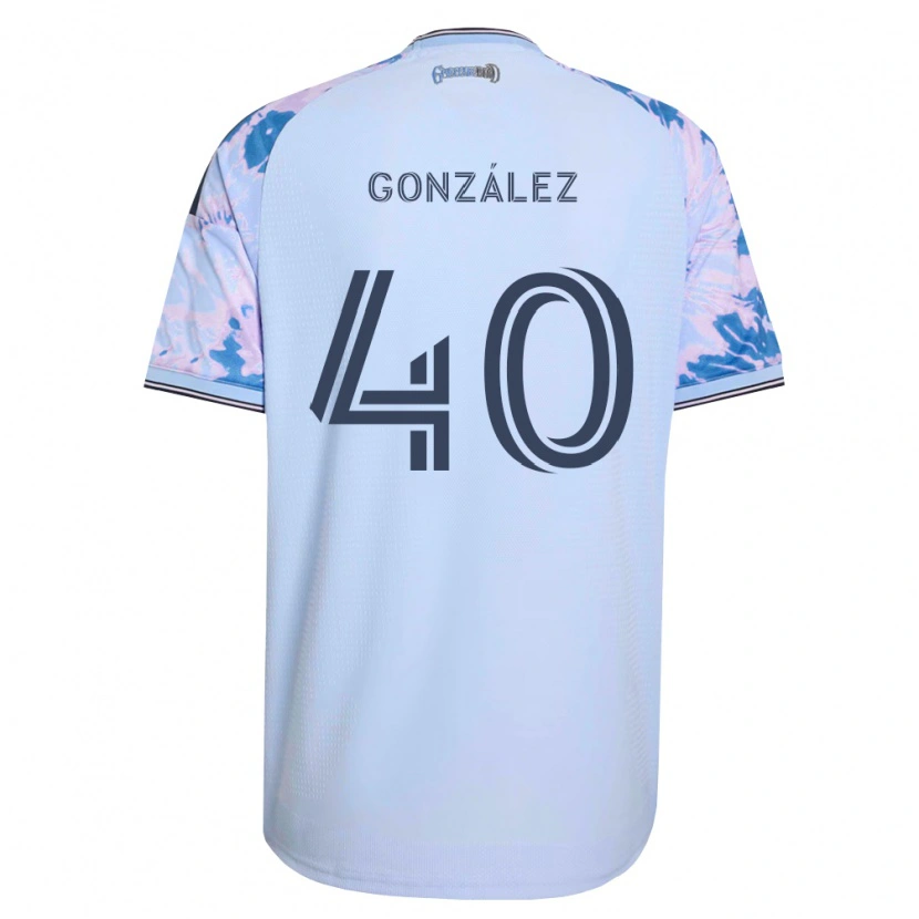 Danxen Mann Jonathan González #40 Kongelig Blå Hvit Svart Bortetrøye Drakt Trøye 2026/27 Skjorter T-Skjorte