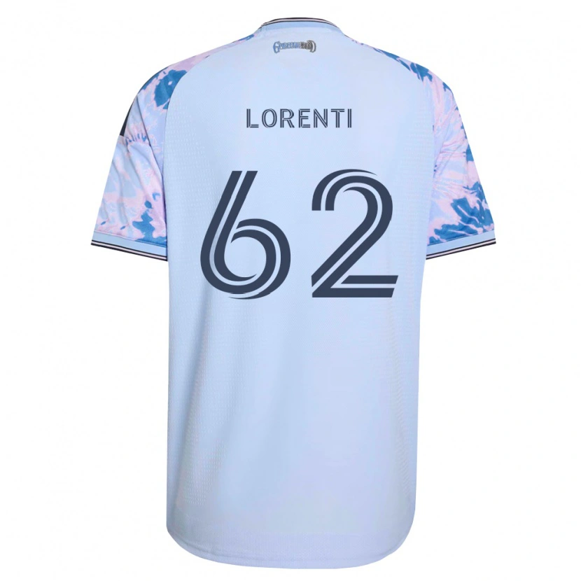 Danxen Mann Dominic Lorenti #62 Kongelig Blå Hvit Svart Bortetrøye Drakt Trøye 2026/27 Skjorter T-Skjorte