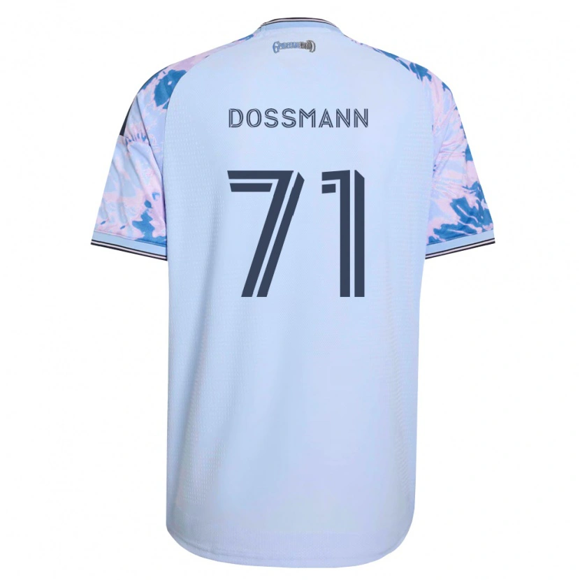 Danxen Mann Niklas Dossmann #71 Kongelig Blå Hvit Svart Bortetrøye Drakt Trøye 2026/27 Skjorter T-Skjorte