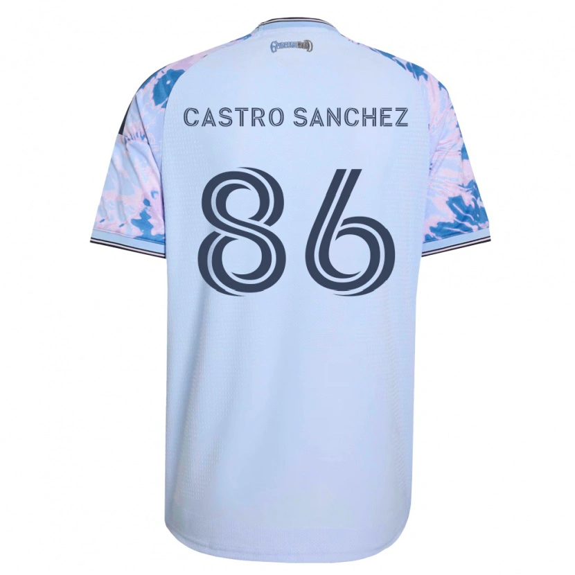 Danxen Mann Andy Castro Sanchez #86 Kongelig Blå Hvit Svart Bortetrøye Drakt Trøye 2026/27 Skjorter T-Skjorte