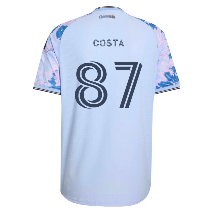 Danxen Mann Vítor Costa #87 Kongelig Blå Hvit Svart Bortetrøye Drakt Trøye 2026/27 Skjorter T-Skjorte