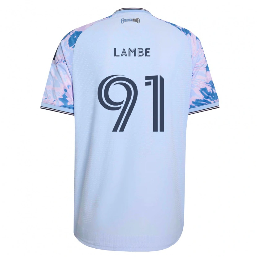 Danxen Mann Connor Lambe #91 Kongelig Blå Hvit Svart Bortetrøye Drakt Trøye 2026/27 Skjorter T-Skjorte