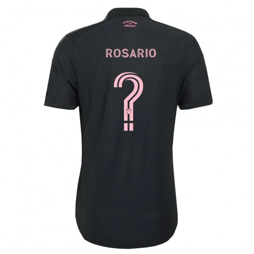 Danxen Mann Adrian Rosario #0 Rosa Svart Hvit Bortetrøye Drakt Trøye 2026/27 Skjorter T-Skjorte
