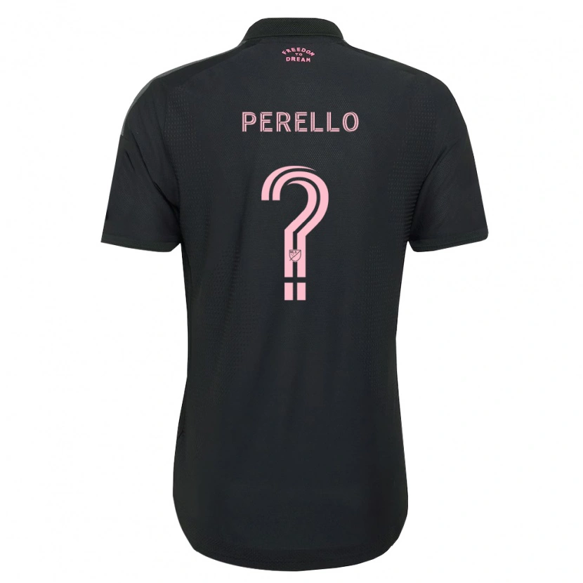 Danxen Mann Sergio Perello #0 Rosa Svart Hvit Bortetrøye Drakt Trøye 2026/27 Skjorter T-Skjorte