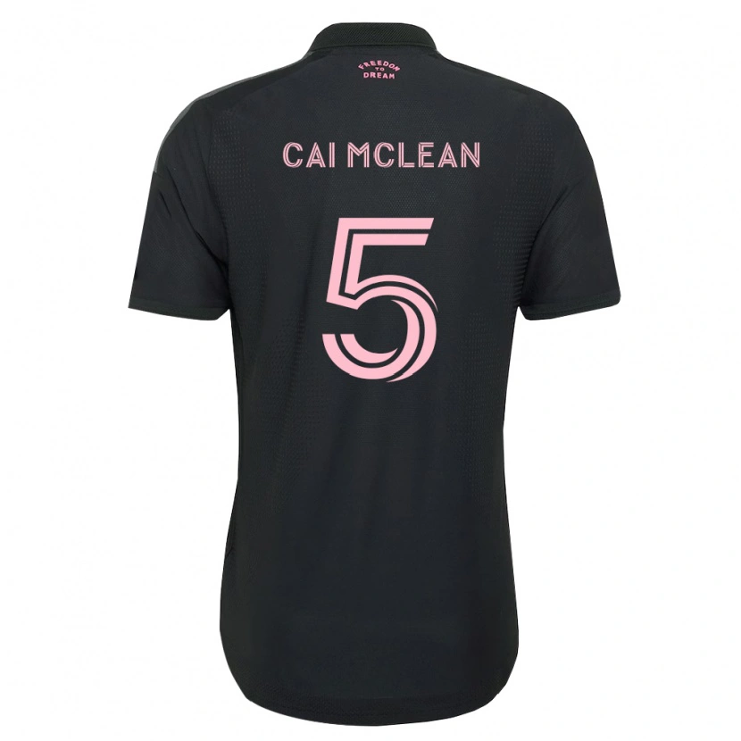 Danxen Mann Cai Mclean #5 Rosa Svart Hvit Bortetrøye Drakt Trøye 2026/27 Skjorter T-Skjorte