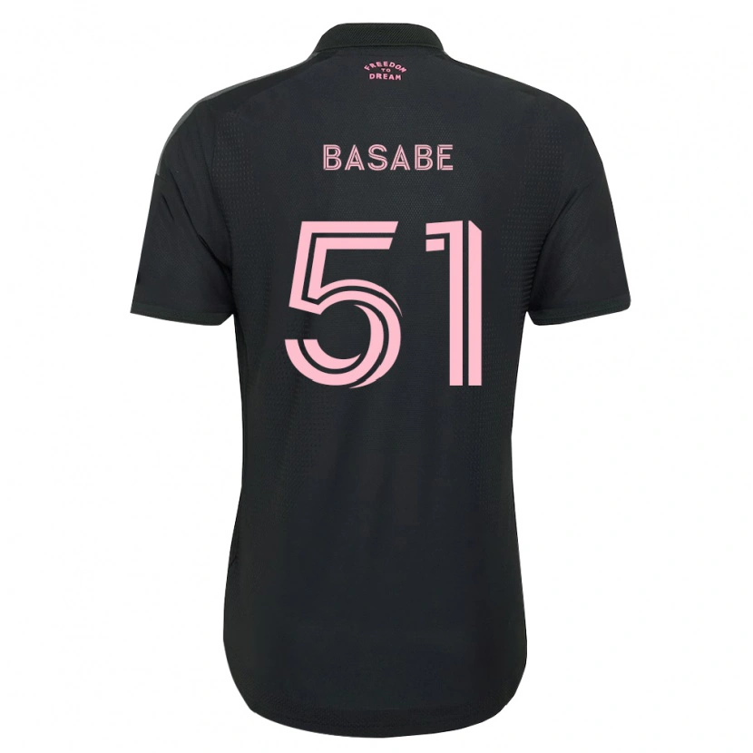 Danxen Mann Samuel Basabe #51 Rosa Svart Hvit Bortetrøye Drakt Trøye 2026/27 Skjorter T-Skjorte