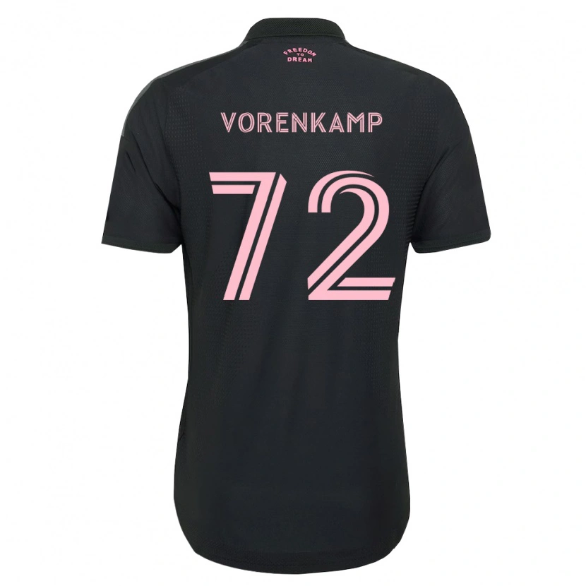 Danxen Mann Theo Vorenkamp #72 Rosa Svart Hvit Bortetrøye Drakt Trøye 2026/27 Skjorter T-Skjorte