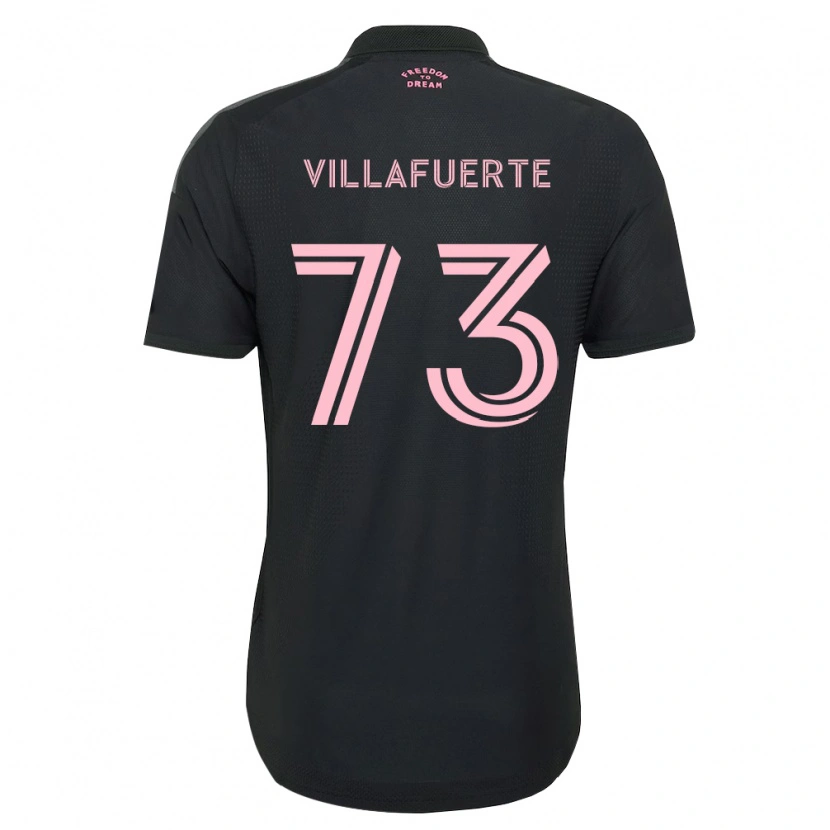 Danxen Mann Kendry Villafuerte #73 Rosa Svart Hvit Bortetrøye Drakt Trøye 2026/27 Skjorter T-Skjorte