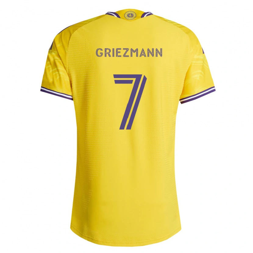 Danxen Mann Antoine Griezmann #7 Gul Lilla Bortetrøye Drakt Trøye 2026/27 Skjorter T-Skjorte