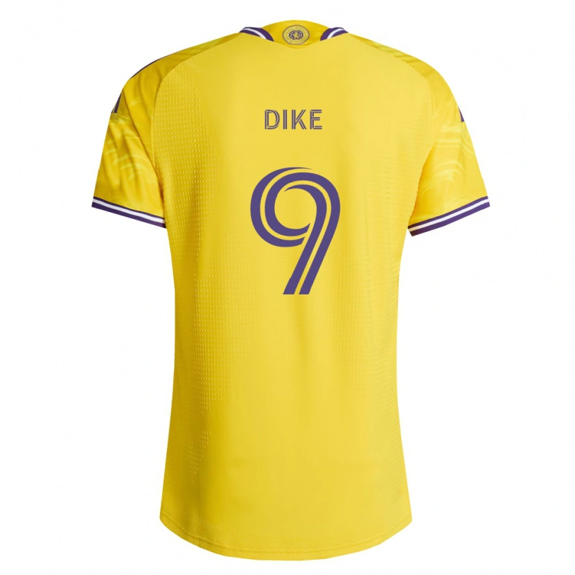 Danxen Mann Daryl Dike #9 Gul Lilla Bortetrøye Drakt Trøye 2026/27 Skjorter T-Skjorte