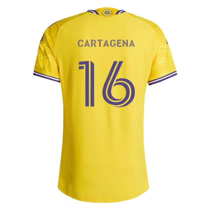 Danxen Mann Wilder Cartagena #16 Gul Lilla Bortetrøye Drakt Trøye 2026/27 Skjorter T-Skjorte