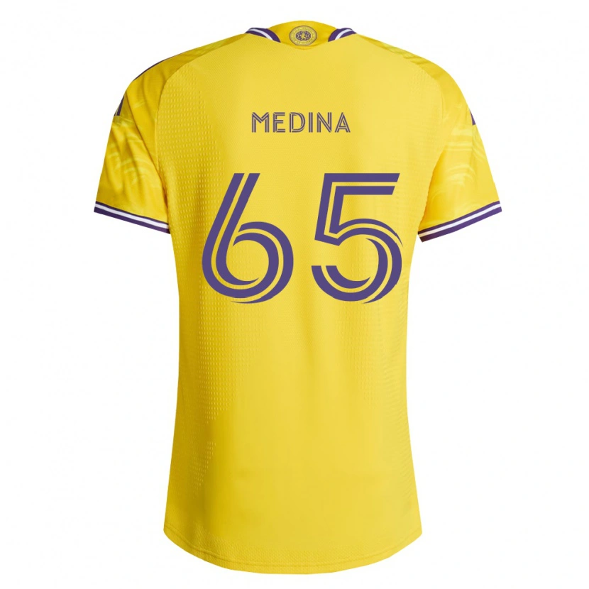 Danxen Mann Cristian Medina #65 Gul Lilla Bortetrøye Drakt Trøye 2026/27 Skjorter T-Skjorte