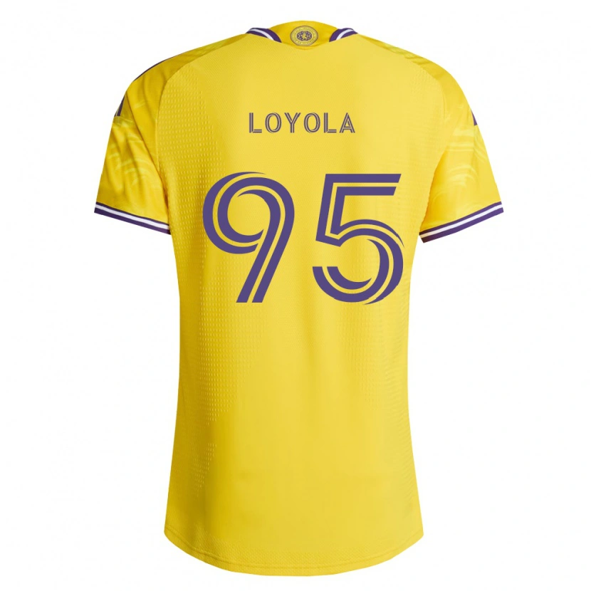 Danxen Mann Favian Loyola #95 Gul Lilla Bortetrøye Drakt Trøye 2026/27 Skjorter T-Skjorte
