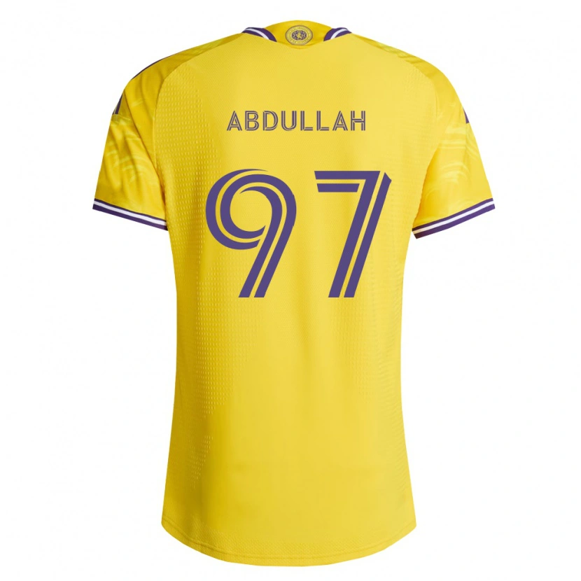 Danxen Mann Majed Abdullah #97 Gul Lilla Bortetrøye Drakt Trøye 2026/27 Skjorter T-Skjorte