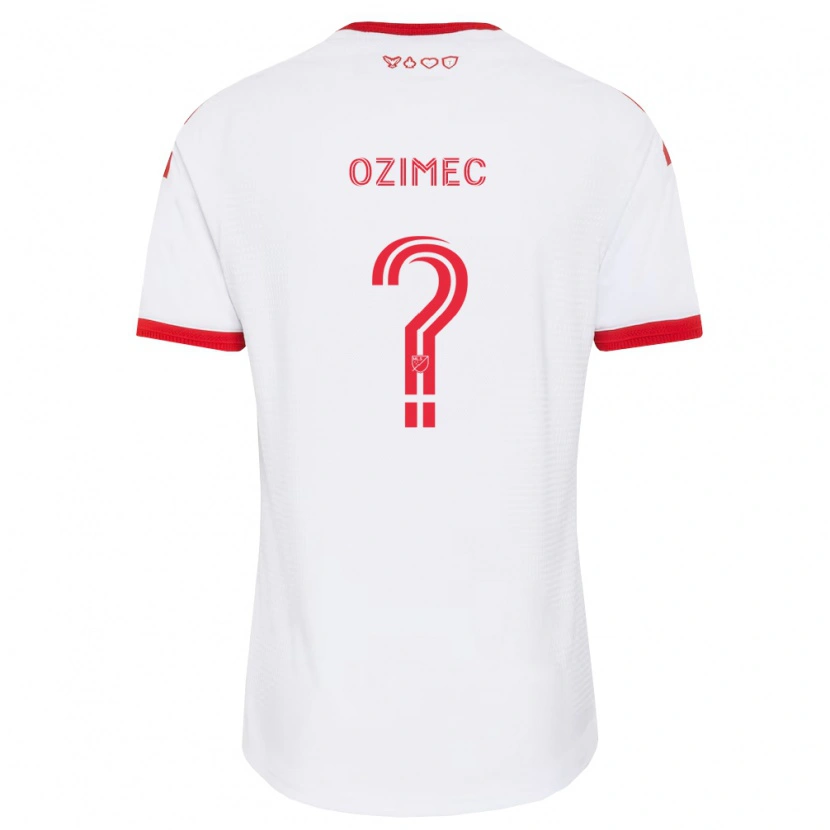 Danxen Mann Lucas Ozimec #0 Hvit Rød Svart Bortetrøye Drakt Trøye 2026/27 Skjorter T-Skjorte