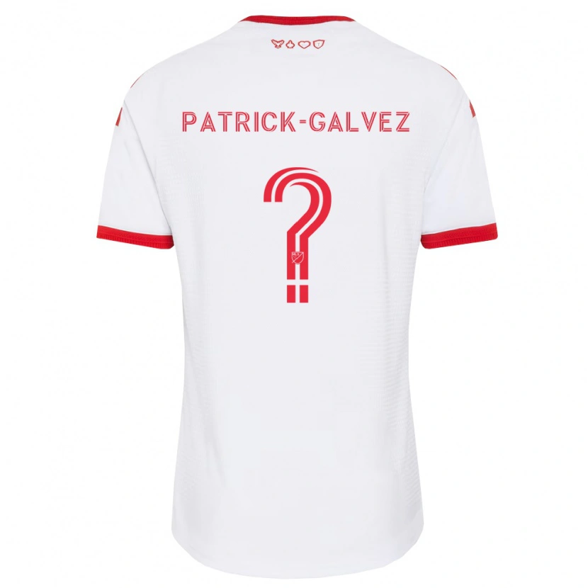 Danxen Mann Pablo Patrick-Galvez #0 Hvit Rød Svart Bortetrøye Drakt Trøye 2026/27 Skjorter T-Skjorte