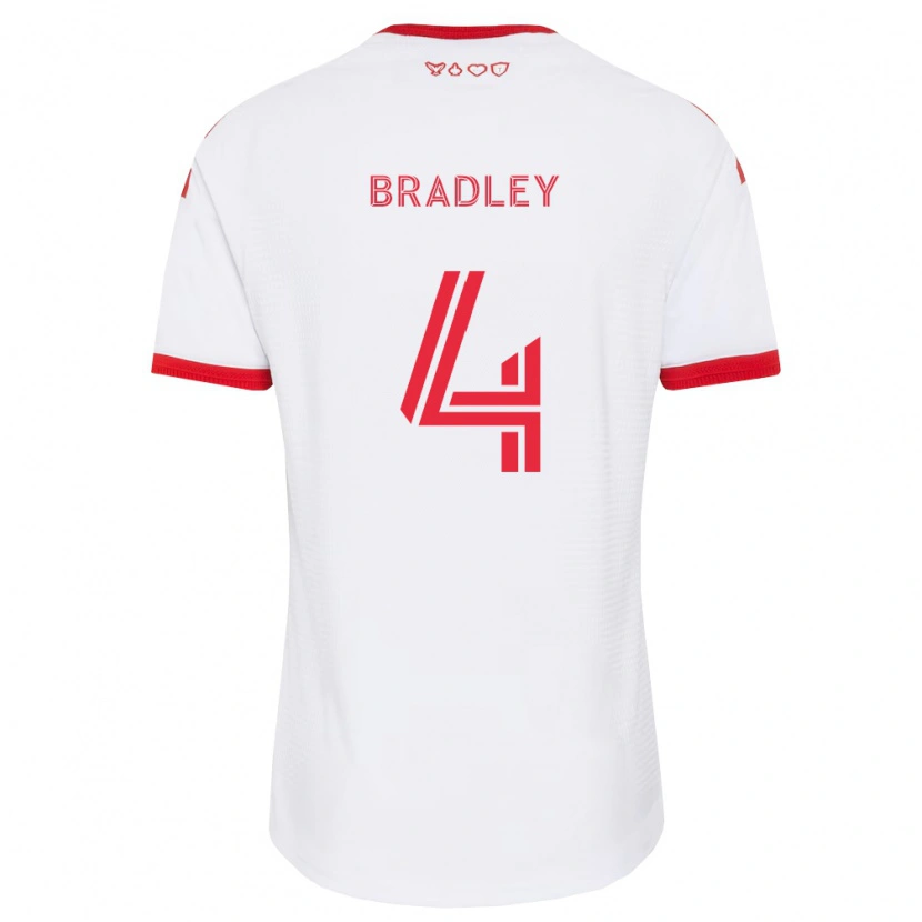 Danxen Mann Michael Bradley #4 Hvit Rød Svart Bortetrøye Drakt Trøye 2026/27 Skjorter T-Skjorte