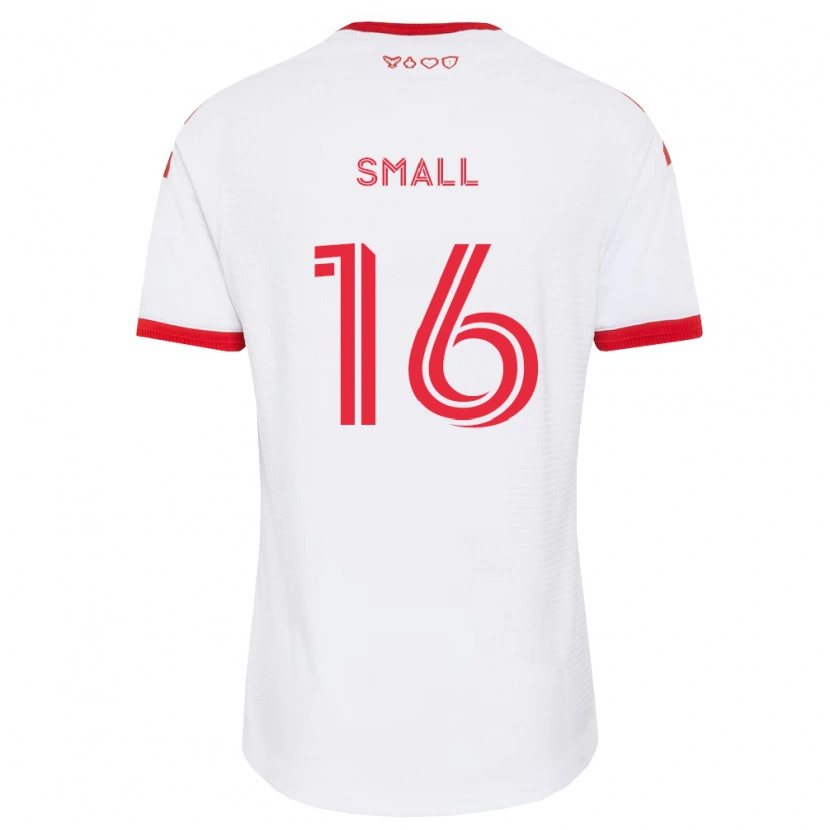 Danxen Mann Khaleel Small #16 Hvit Rød Svart Bortetrøye Drakt Trøye 2026/27 Skjorter T-Skjorte