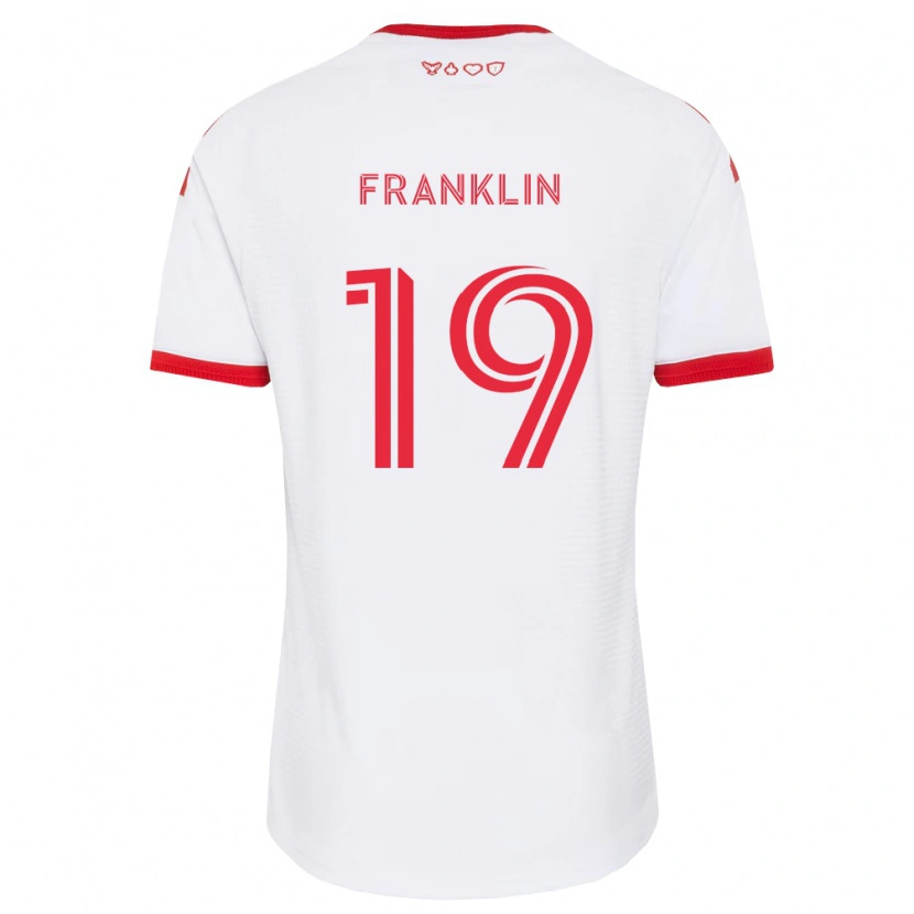 Danxen Mann Kobe Franklin #19 Hvit Rød Svart Bortetrøye Drakt Trøye 2026/27 Skjorter T-Skjorte