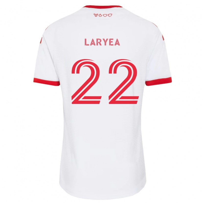 Danxen Mann Richie Laryea #22 Hvit Rød Svart Bortetrøye Drakt Trøye 2026/27 Skjorter T-Skjorte