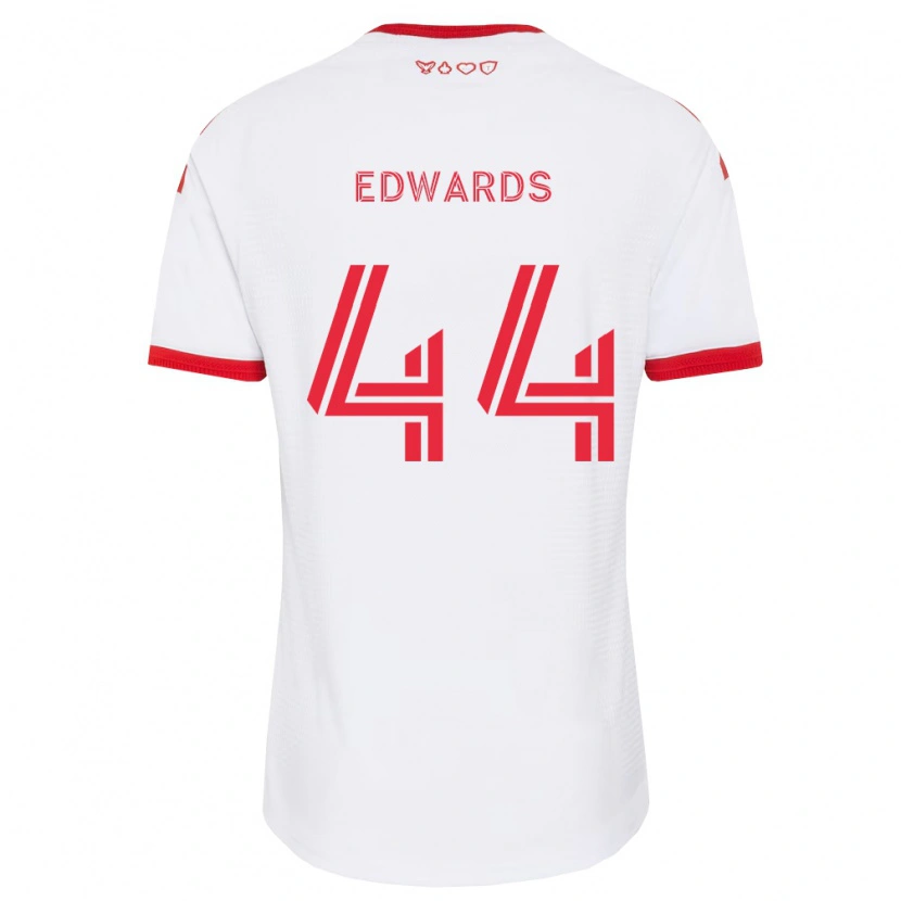 Danxen Mann Raheem Edwards #44 Hvit Rød Svart Bortetrøye Drakt Trøye 2026/27 Skjorter T-Skjorte