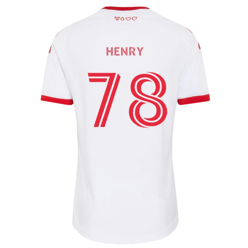 Danxen Mann Malik Henry #78 Hvit Rød Svart Bortetrøye Drakt Trøye 2026/27 Skjorter T-Skjorte